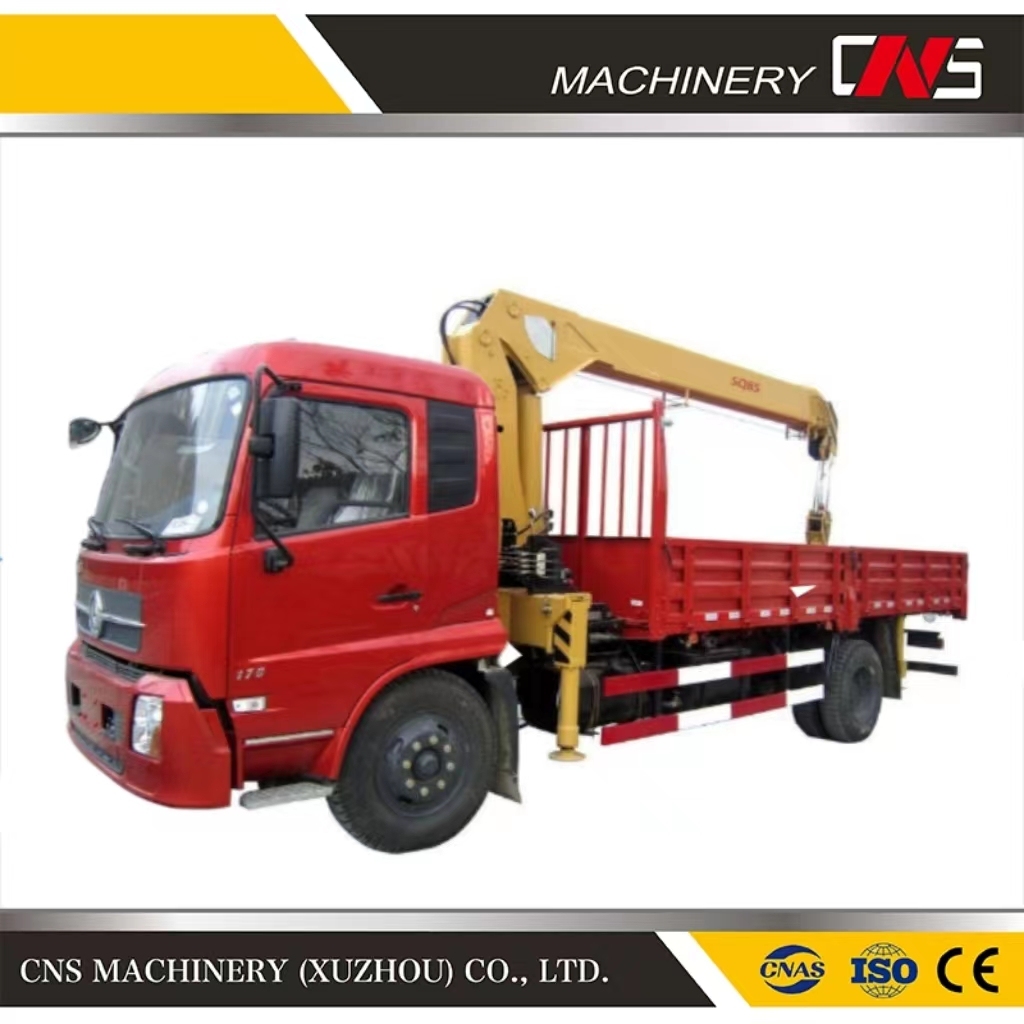 Crane Manufacturer Hydraulic Truck Mounted Straight Arm Crane with Telescopic Boom 16 Ton Capacity