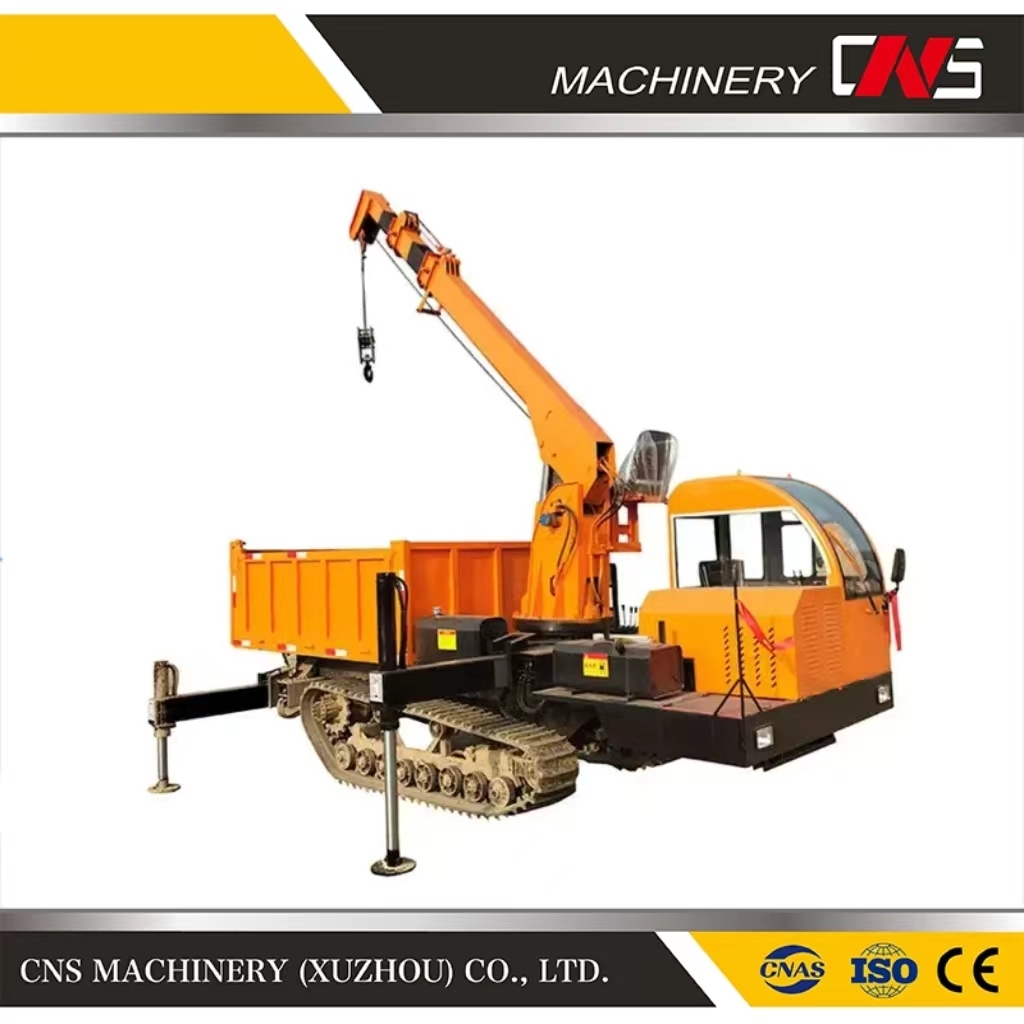 Mini Crawler Crane with Foldable Lifting Construction Telescopic Outrigger Small Cranes for Narrow Space