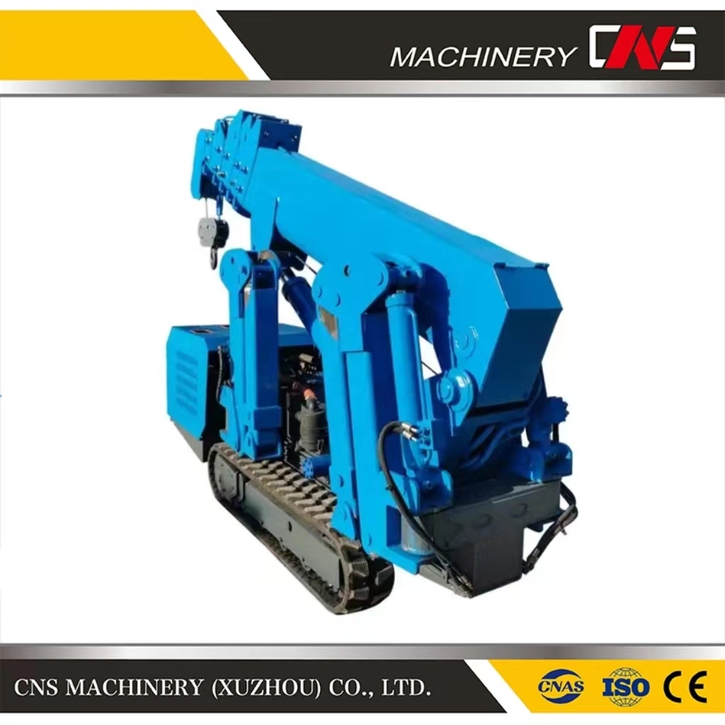 Mini Crawler Crane with Foldable Lifting Construction Telescopic Outrigger Small Cranes for Narrow Space