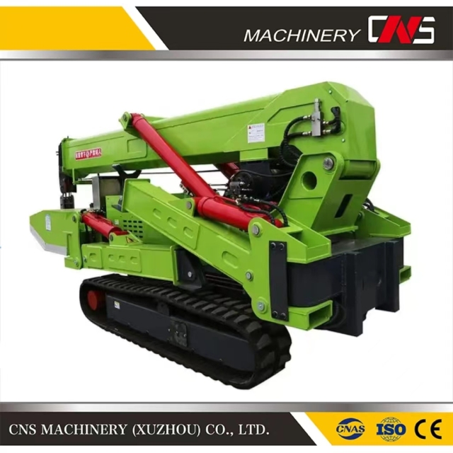 Mini Crawler Crane with Foldable Lifting Construction Telescopic Outrigger Small Cranes for Narrow Space