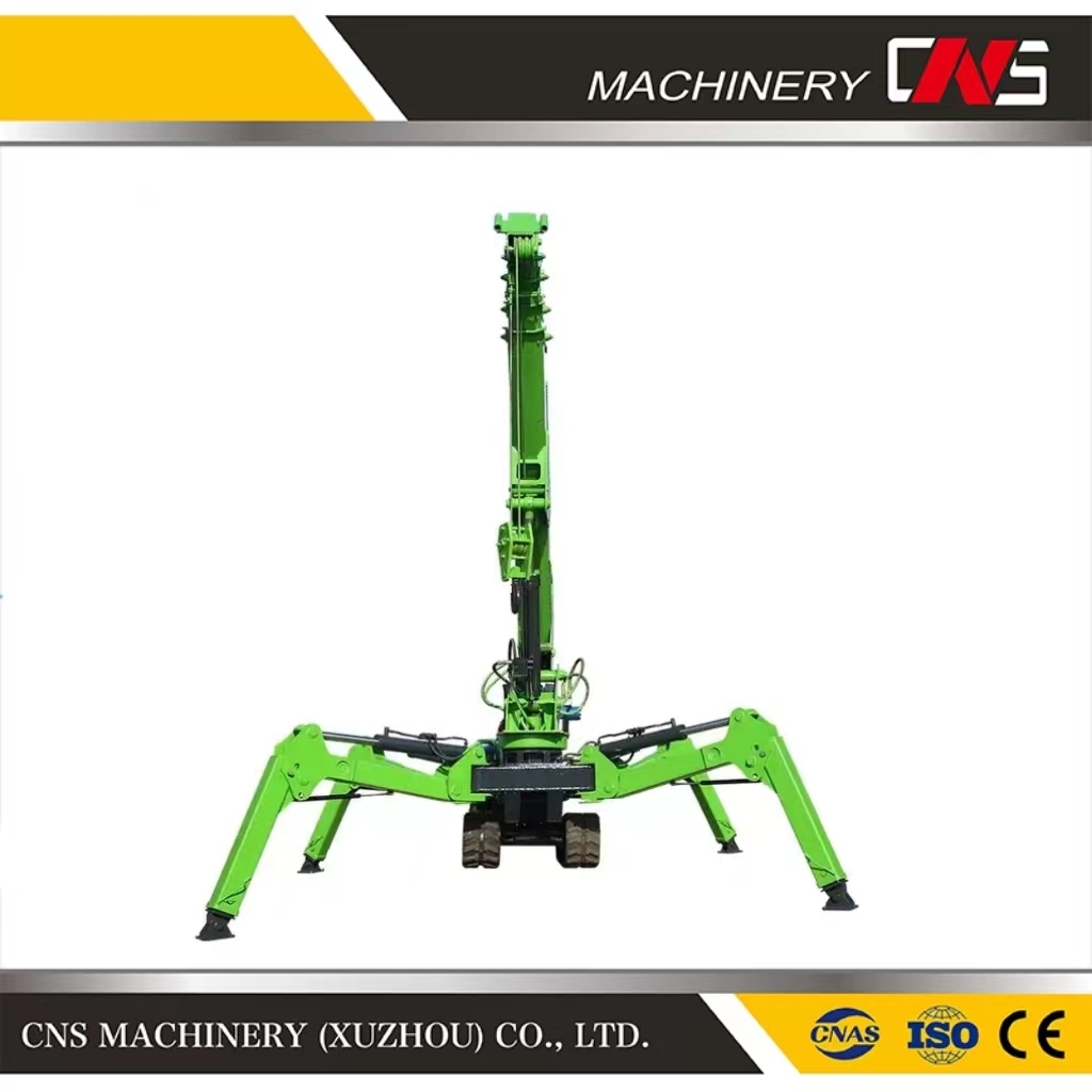Spider Crane Customizable Small Mobile Portable Folding Crane 360 Degree Rotary for Narrow Space Crawler Crane