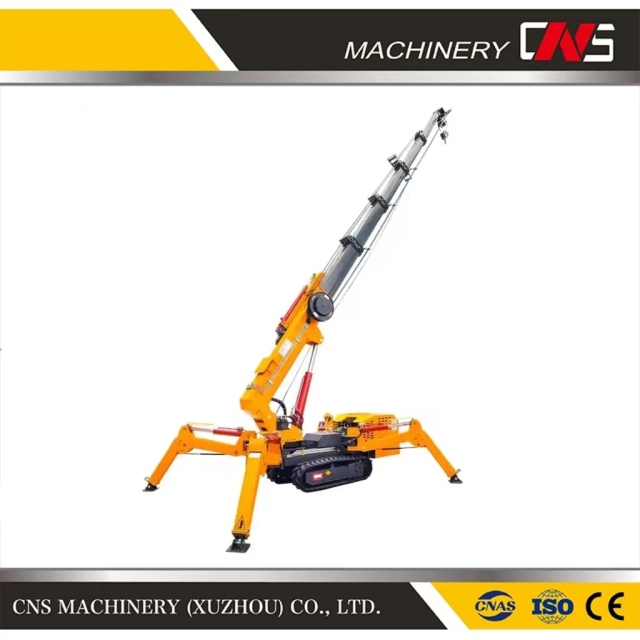 Spider Crane Customizable Small Mobile Portable Folding Crane 360 Degree Rotary for Narrow Space Crawler Crane