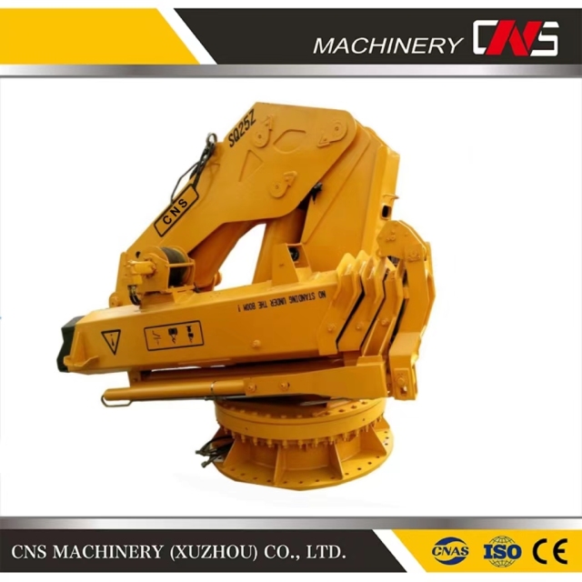 Hydraulic Knuckle Boom Ship Marine Deck Crane 25ton with Electric Power Pack Ship Boat Crane Manufacturer