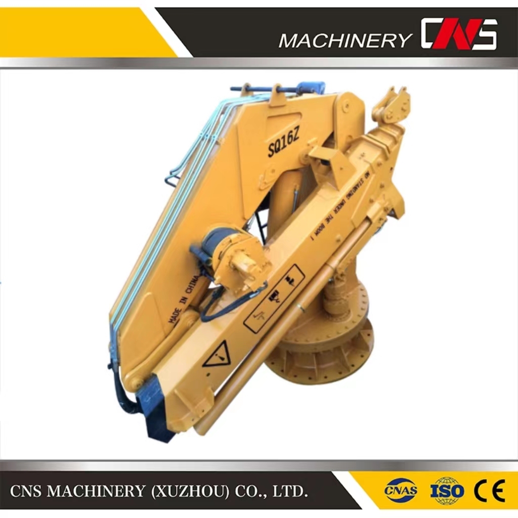 Hydraulic Knuckle Boom Ship Marine Deck Crane 25ton with Electric Power Pack Ship Boat Crane Manufacturer