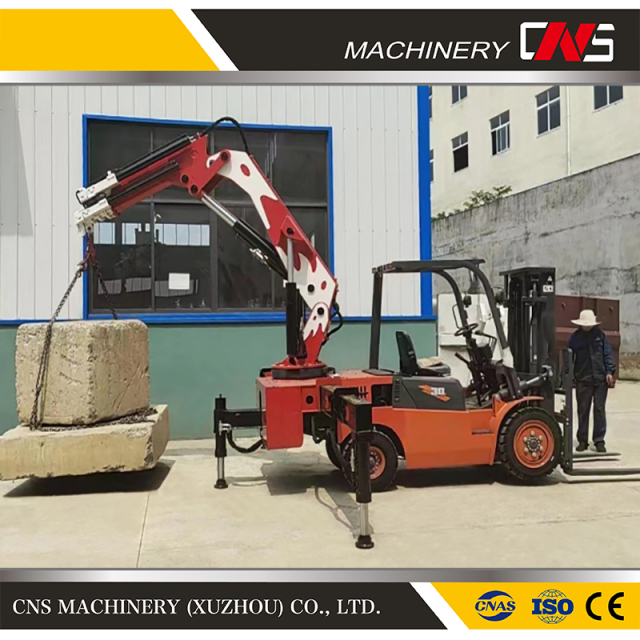 China Forklift Crane Supplier Sale Diesel Multifunction Hydraulic Forklift Lifting Tail Crane with Good Price