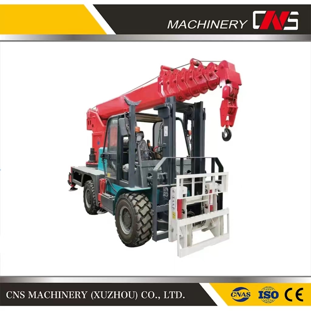 China Forklift Crane Supplier Sale Diesel Multifunction Hydraulic Forklift Lifting Tail Crane with Good Price