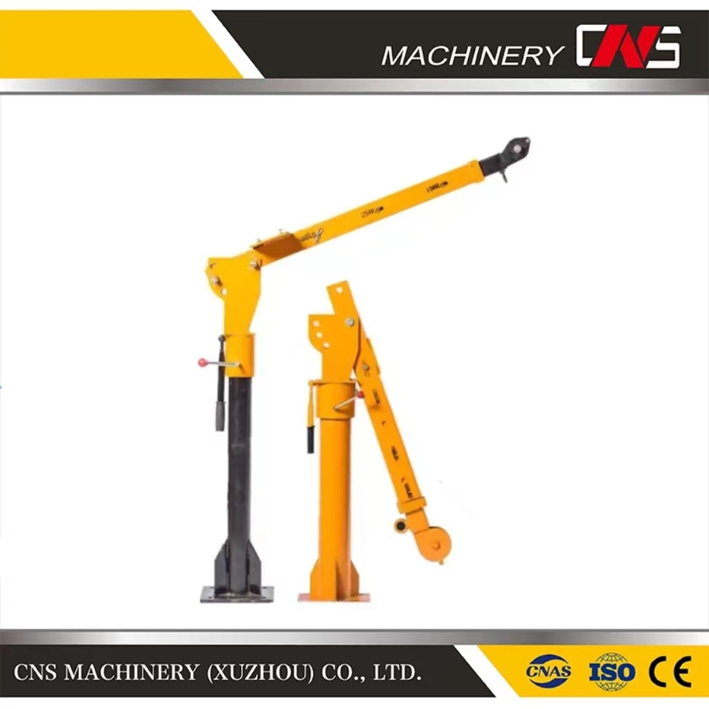 Mini Pickup Truck Cranes Portable Electric Hoist Remote Control Mobile Jib Pickup Lift Small Mini Crane