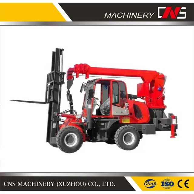 China Forklift Crane Supplier Sale Diesel Multifunction Hydraulic Forklift Lifting Tail Crane with Good Price