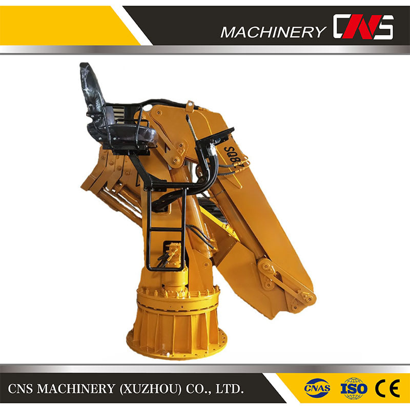 Small Davit Ship Crane Loading Cargo Shipboard Marine Cantilever Provision Deck Crane for Vessel Ship Boat Deck