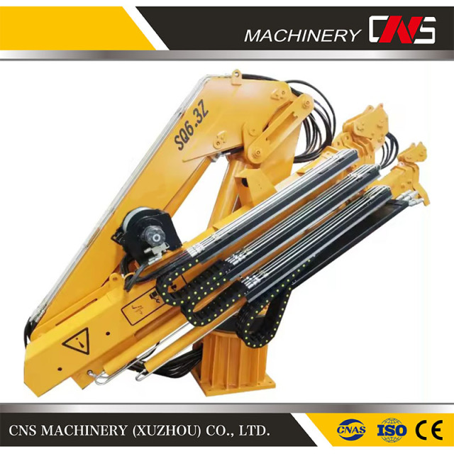 360 Degrees Rotate 6.3 Ton Small Marine Crane Portable Mini Engine Ship Deck Crane Construction Materials Lift Crane