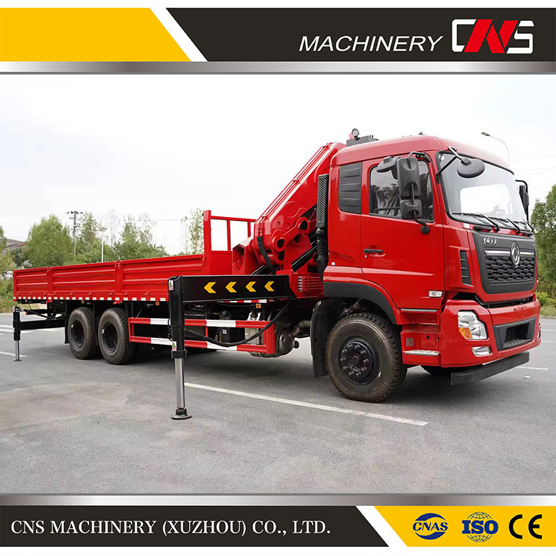 Hot Sale Cns 25 Ton Heavy Duty Hydraulic Folding Arm Knuckle Boom Truck Large Crane