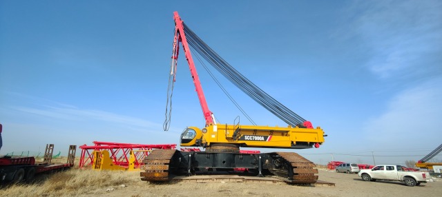 Second Hand Crawler Crane San-Y Scc7000A Crawler Crane 700 Tons Lifting Capacity Good Condition Used Crane Low Price