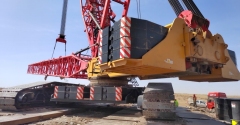 Scc8000A San-Y Used Crawler Crane Famous Brand Second Hand 800 Tons Lifting Capacity Large Type Crawler Crane