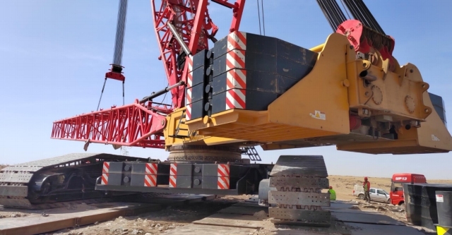Scc8000A San-Y Used Crawler Crane Famous Brand Second Hand 800 Tons Lifting Capacity Large Type Crawler Crane