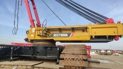Second Hand Crawler Crane San-Y Scc7000A Crawler Crane 700 Tons Lifting Capacity Good Condition Used Crane Low Price