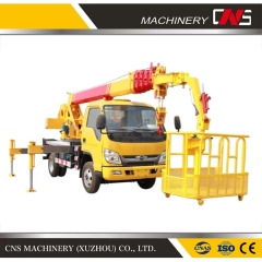 High Quality Aerial Lift Work Platform with Telescopic Boom Truck Mounted Lifter with Bucket