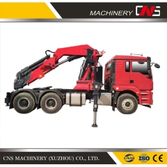 Powerful Folding Arm 25 Ton Truck Crane Hydraulic Knuckle Boom Crane Truck Mounted Crane for Sale