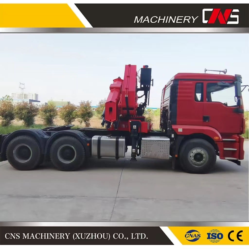 Powerful Folding Arm 25 Ton Truck Crane Hydraulic Knuckle Boom Crane Truck Mounted Crane for Sale
