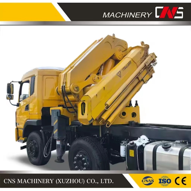 Powerful Folding Arm 25 Ton Truck Crane Hydraulic Knuckle Boom Crane Truck Mounted Crane for Sale
