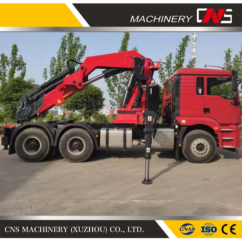 Powerful Folding Arm 25 Ton Truck Crane Hydraulic Knuckle Boom Crane Truck Mounted Crane for Sale