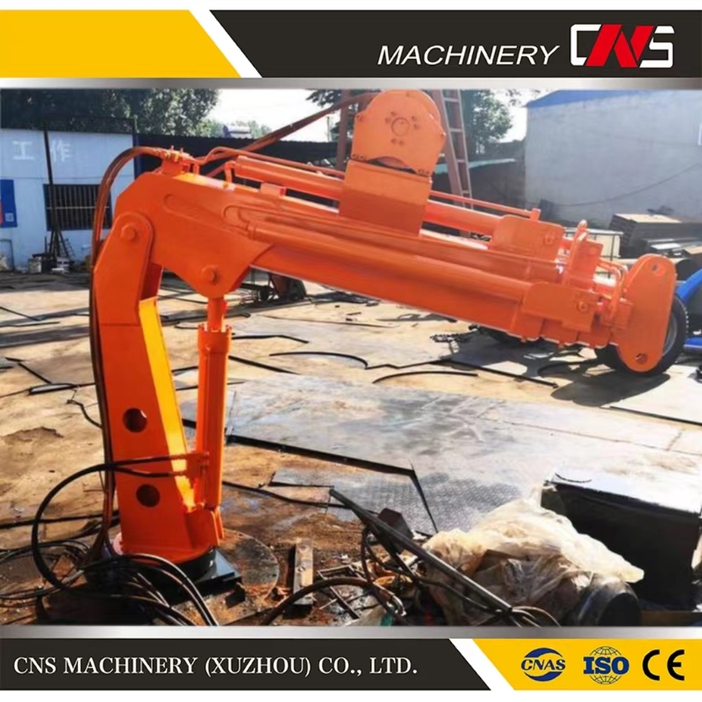 2 Ton Knuckle Boom Hydraulic Cargo Truck Crane Hydraulic Folding Arm Lorry Crane Truck Mounted Crane