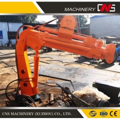 Supplier 2 Ton Small Car Bed Folding Jib Arm Load Lift Knuckle Boom Mini Hydraulic Pickup Truck Mounted Crane