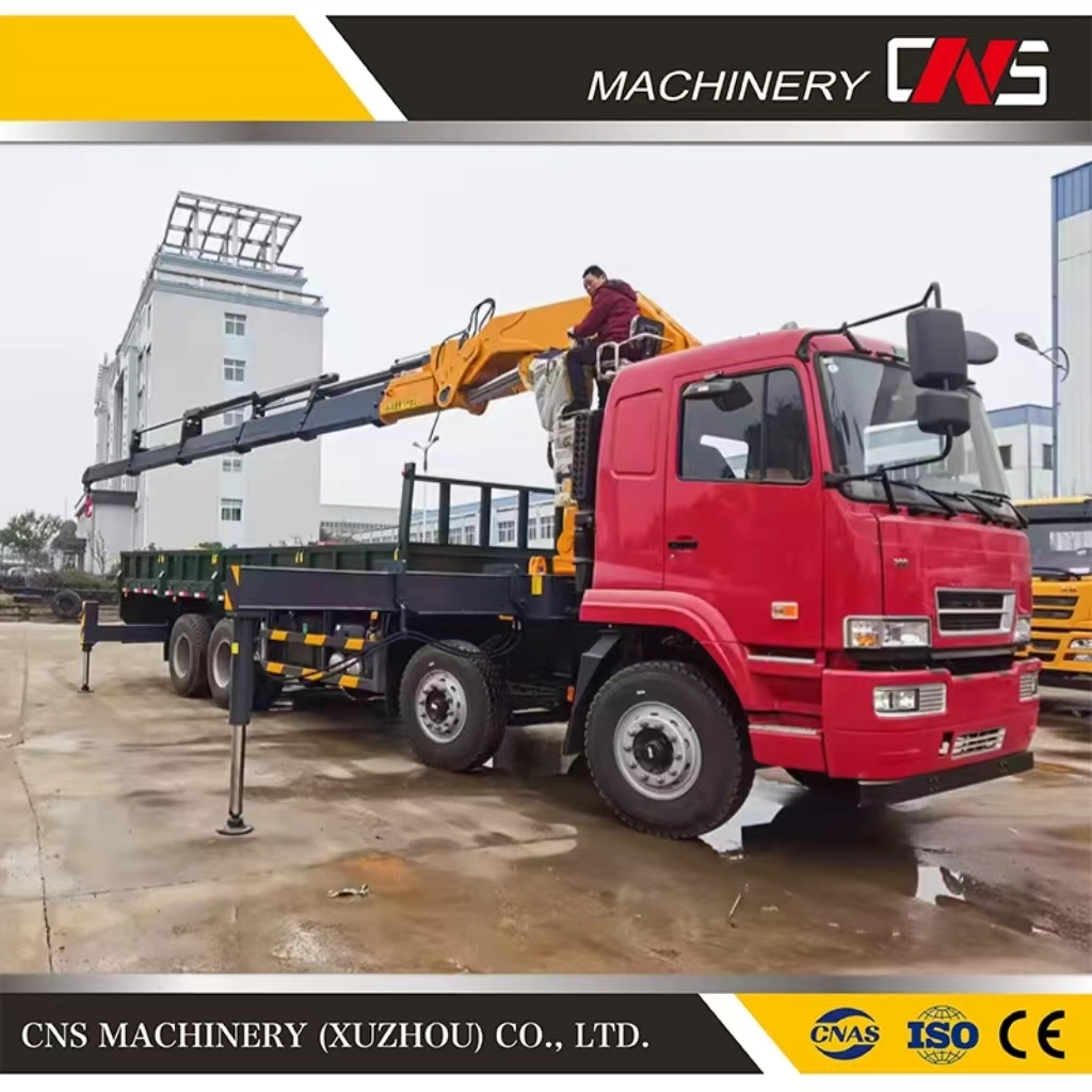 China Manufacturer 10 Ton Foldable Knuckle Boom Truck Mounted Crane Folding Arm Lifting Crane with Best Price