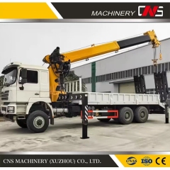 16 Ton Mobile Stiff Boom Crane Loader Crane Straight Arm Truck Mounted Crane with Telescopic Boom