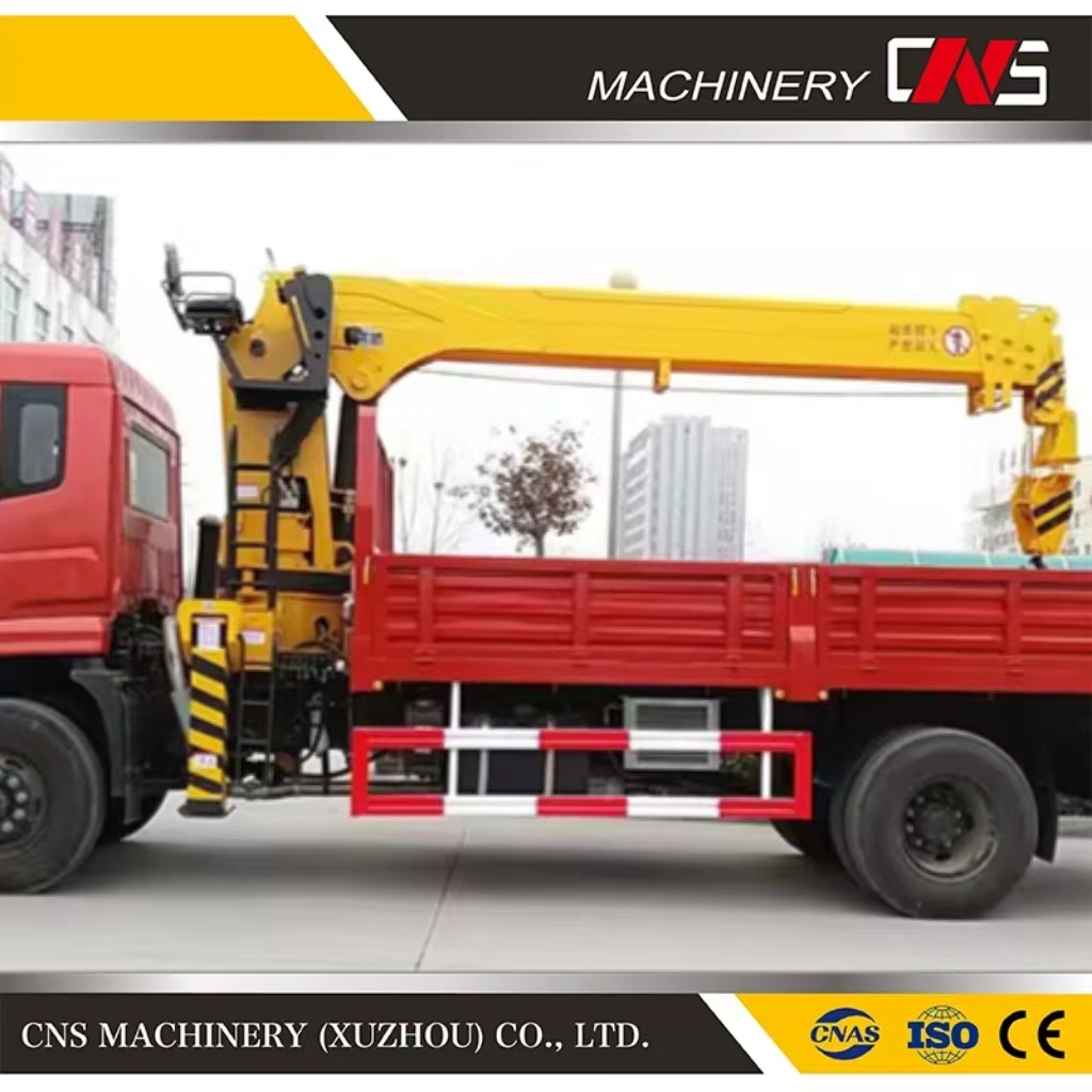 16 Ton Mobile Stiff Boom Crane Loader Crane Straight Arm Truck Mounted Crane with Telescopic Boom