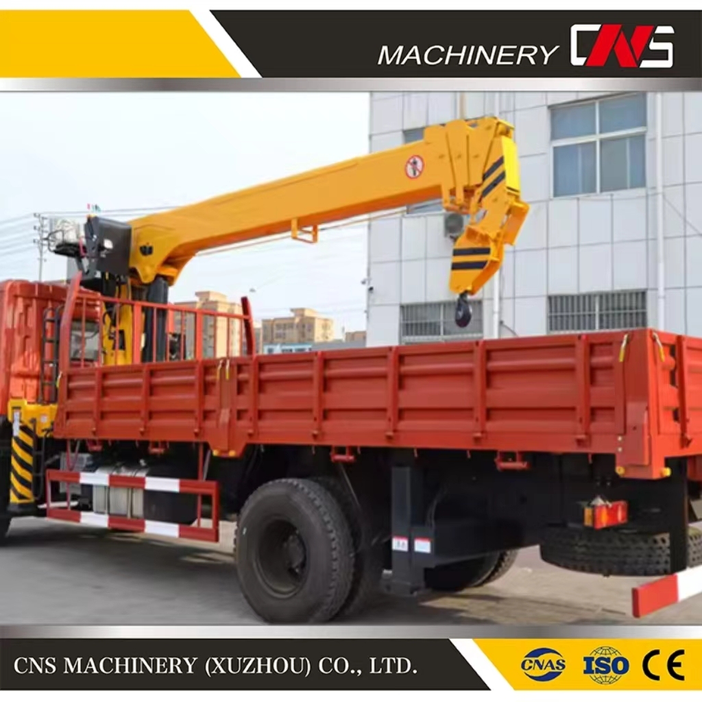 16 Ton Mobile Stiff Boom Crane Loader Crane Straight Arm Truck Mounted Crane with Telescopic Boom