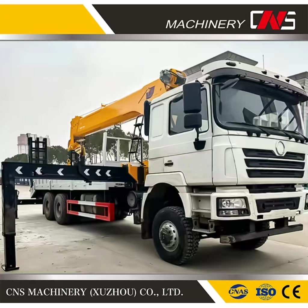 16 Ton Mobile Stiff Boom Crane Loader Crane Straight Arm Truck Mounted Crane with Telescopic Boom