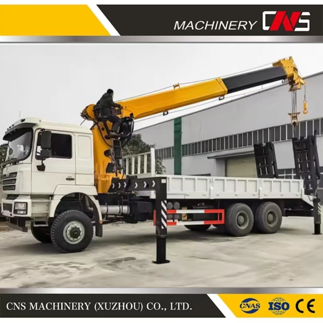 Factory Price 16 Tons Telescopic Boom Truck Mounted Crane Manipulator Straight Arm Truck Mounted Crane