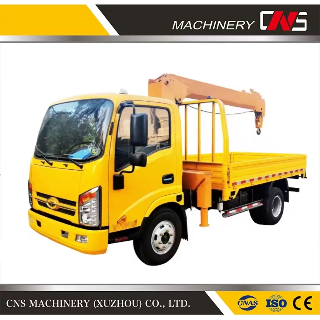 High Quality 16 Ton Straight Arm Truck Mounted Crane Telescopic Boom Lifting Crane for Hot Sale Made in China