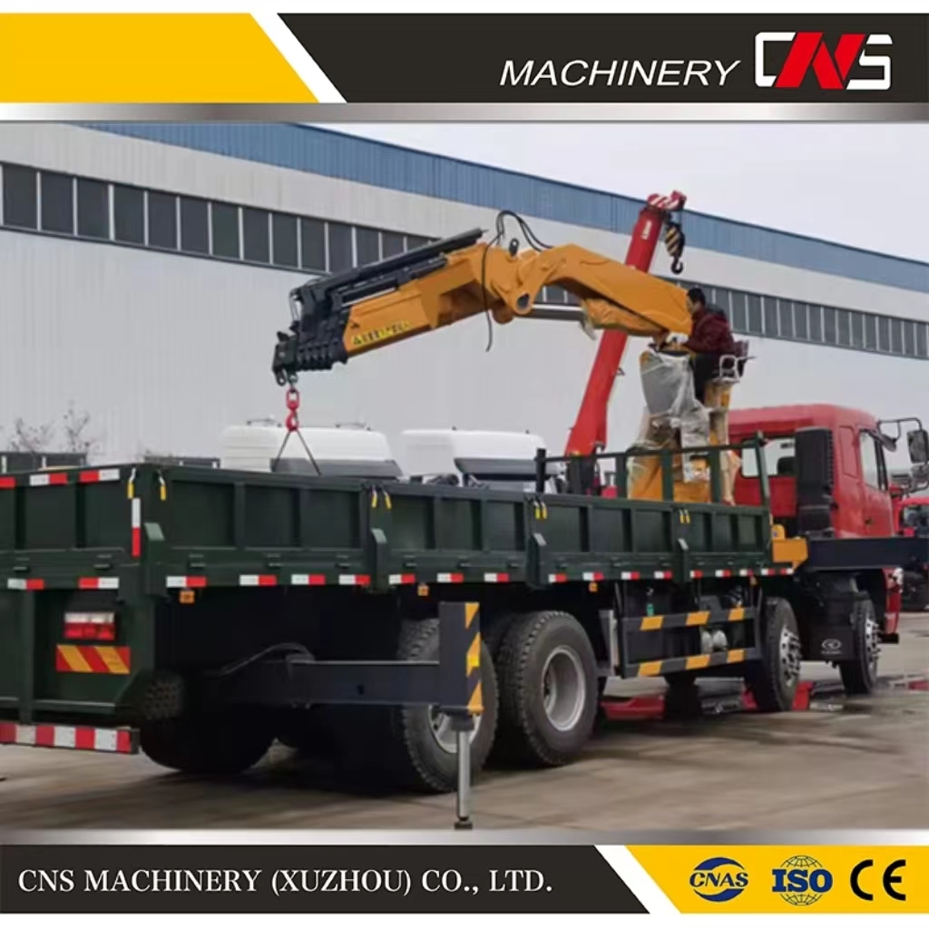 China Manufacturer 10 Ton Foldable Knuckle Boom Truck Mounted Crane Folding Arm Lifting Crane with Best Price