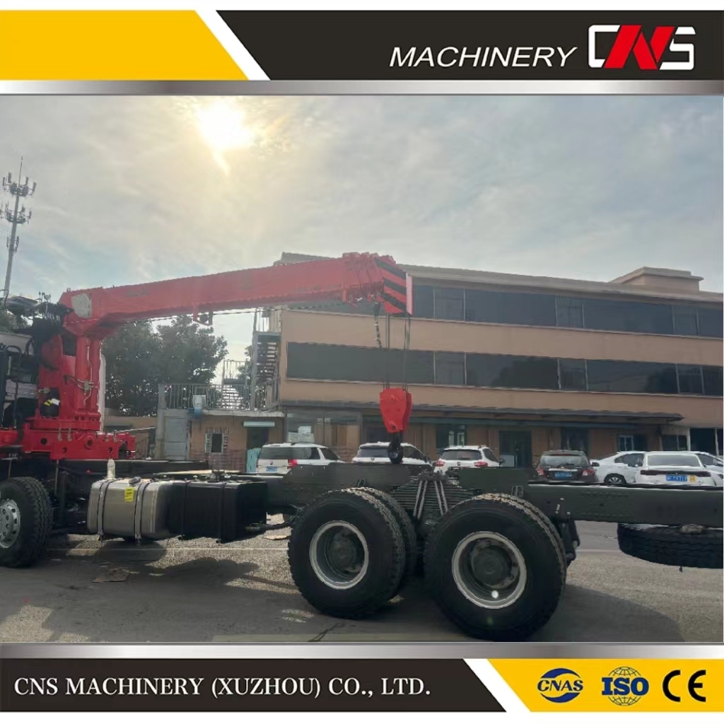 High Quality 1 Ton Hydraulic Pick up Truck Side Telescopic Boom Pickup Crane with Derricking Jibs Remote Control