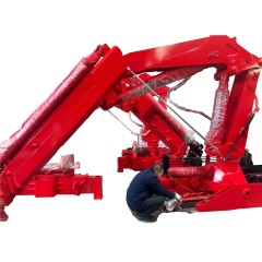 Hydraulic Knuckle Boom Cargo Truck Crane High Quality Folding Arm Truck Mounted Crane 10 Ton Truck Lifting Crane