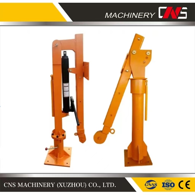 High Quality 1 Ton Hydraulic Pick up Truck Side Telescopic Boom Pickup Crane with Derricking Jibs Remote Control