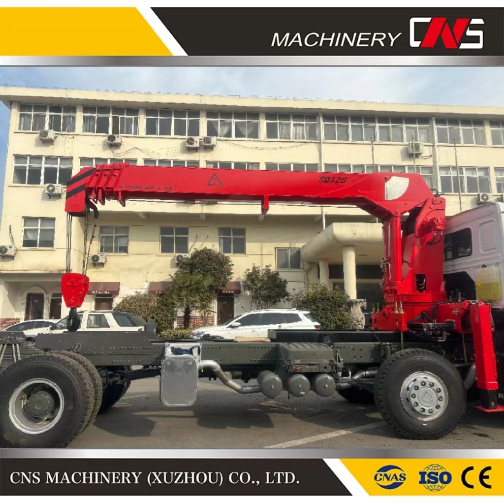 High Quality 1 Ton Hydraulic Pick up Truck Side Telescopic Boom Pickup Crane with Derricking Jibs Remote Control