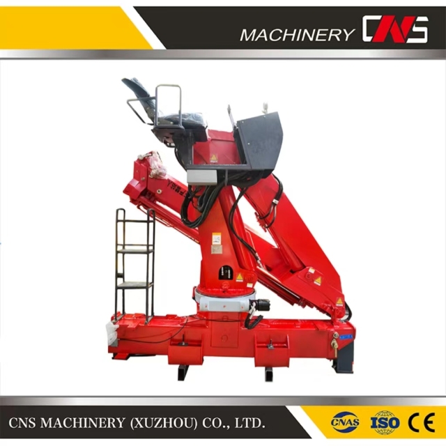 Customized Heavy Duty Folding Arm 8ton Truck Crane Hydraulic Knuckle Boom Mobile Crane with Top Seat