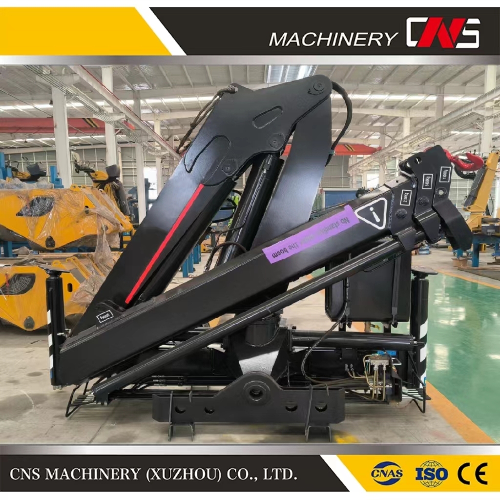 Cns Brand 5ton Truck Crane High Quality Folding Arm Lifting Crane Knuckle Boom Truck Mounted Crane with 5 Ton Lifting Capacity