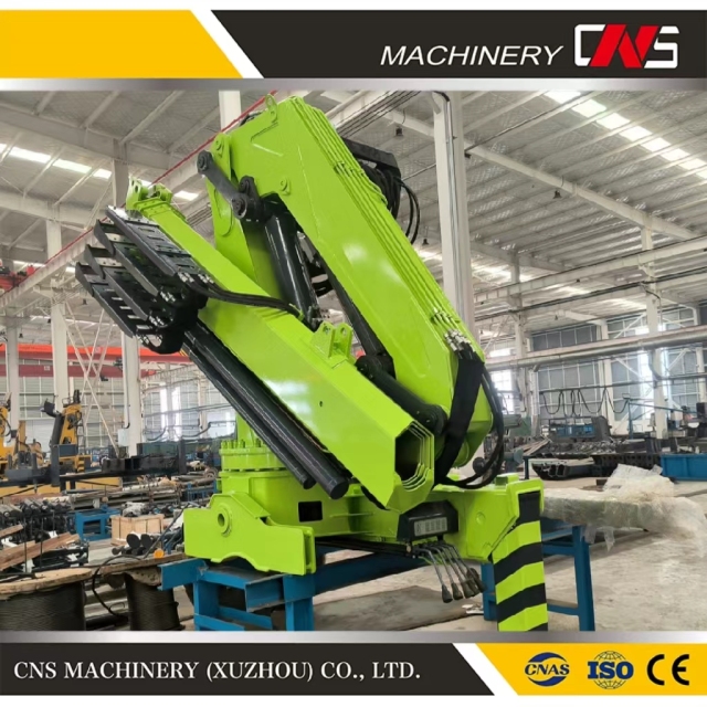 Customized Heavy Duty Folding Arm 8ton Truck Crane Hydraulic Knuckle Boom Mobile Crane with Top Seat