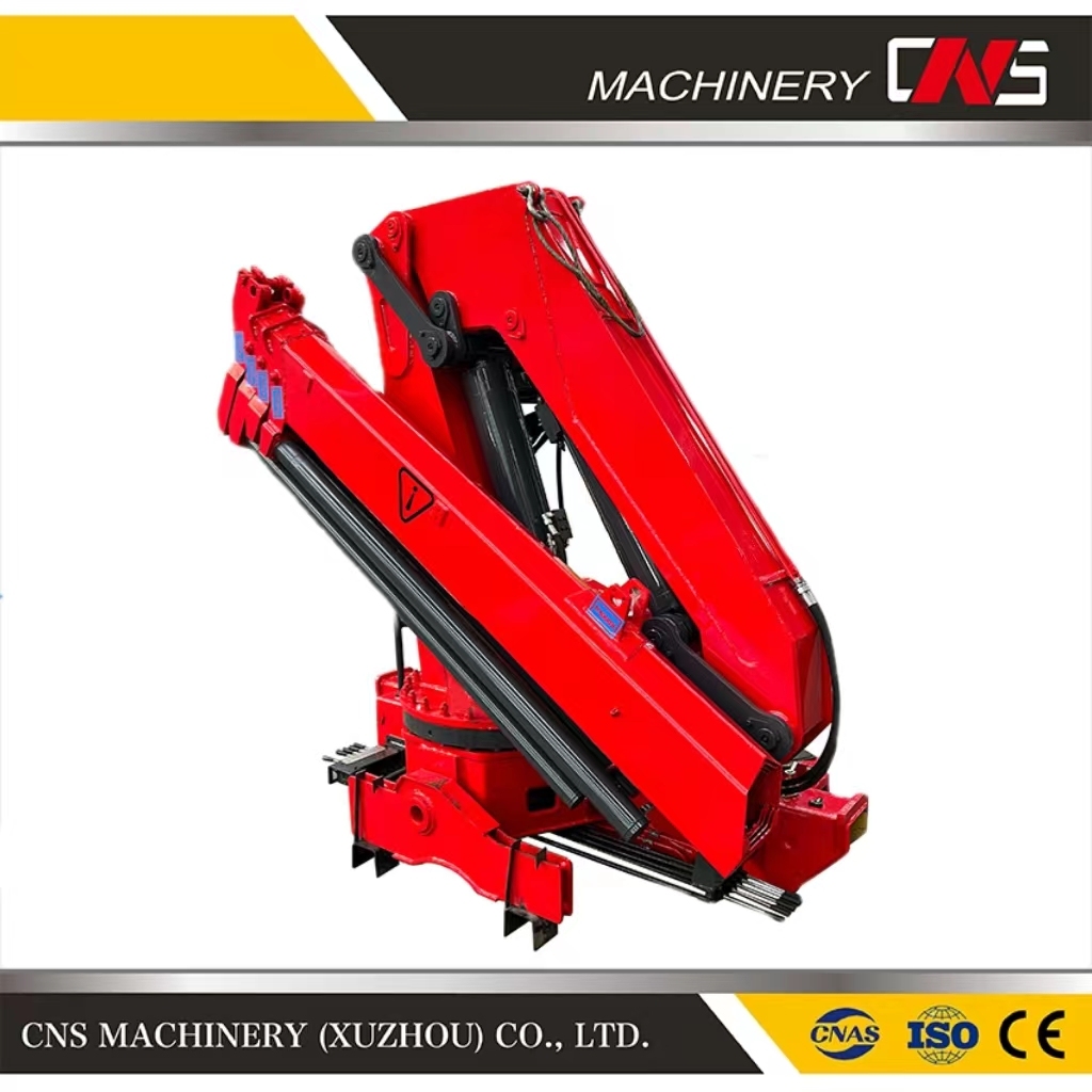 8 Tons Cargo Truck Knuckle Boom Lifting Crane 6 Wheels Truck Folding Arm Crane Mobile Crane for Sale