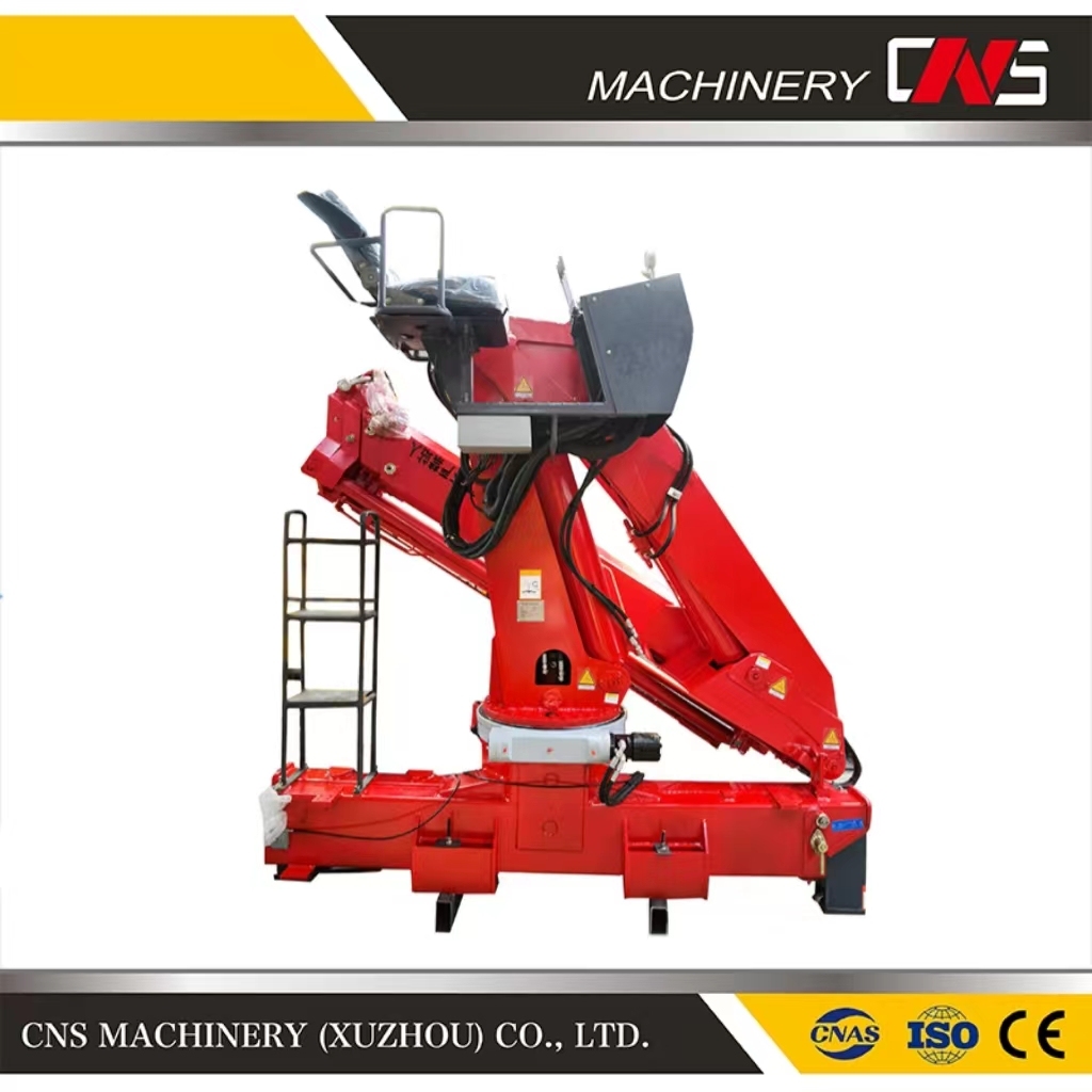 8 Tons Cargo Truck Knuckle Boom Lifting Crane 6 Wheels Truck Folding Arm Crane Mobile Crane for Sale