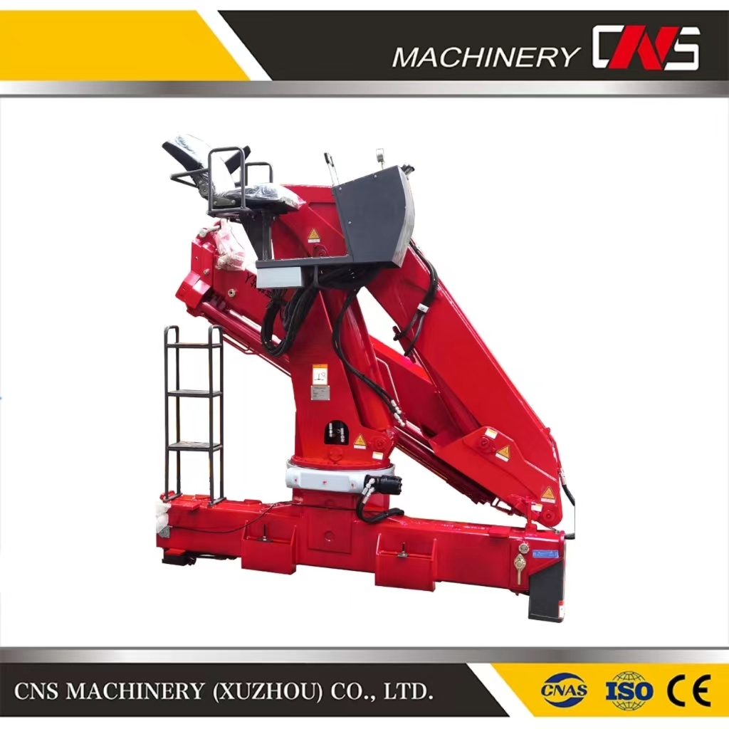 8 Tons Cargo Truck Knuckle Boom Lifting Crane 6 Wheels Truck Folding Arm Crane Mobile Crane for Sale
