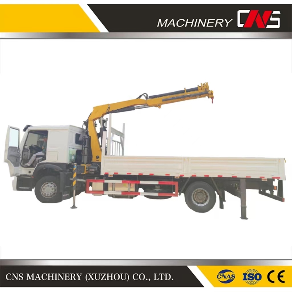 Chinese Brand Truck Mounted Crane New Mini Truck Crane Maximum Lifting 6.3 Ton Knuckle Boom Crane