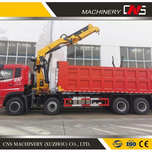 12 Ton Knuckle Boom Truck Mounted Cranes Hydraulic Folding Section Lifting Crane for Trucks with CE Certification
