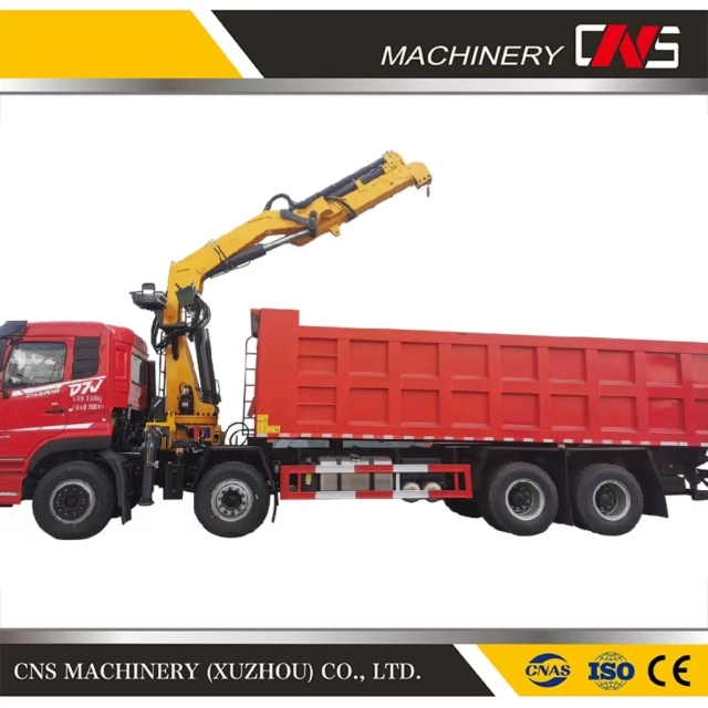 12 Ton Knuckle Boom Truck Mounted Cranes Hydraulic Folding Section Lifting Crane for Trucks with CE Certification