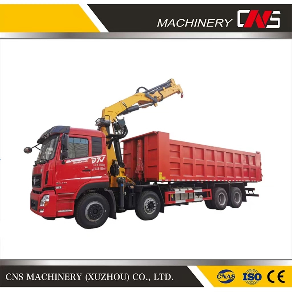 High Quality Folding Arm Cargo Truck Crane Hydraulic Mobile Crane 12 Ton Knuckle Boom Truck Lifting Crane