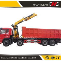 High Quality Folding Arm Cargo Truck Crane Hydraulic Mobile Crane 12 Ton Knuckle Boom Truck Lifting Crane