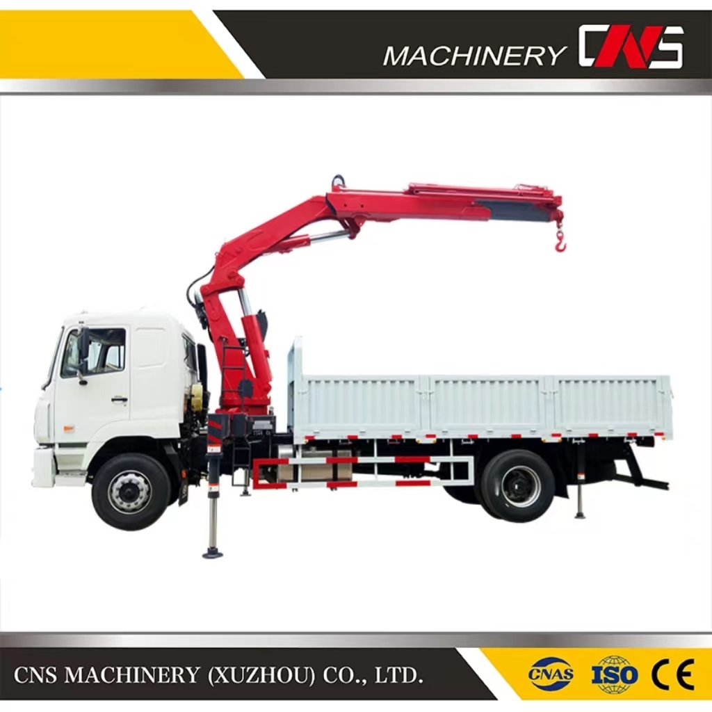 Hot Popular Hydraulic 8 Ton Knuckle Boom Truck Mounted Crane Folding Arm Lifting Crane for Sale Good Price